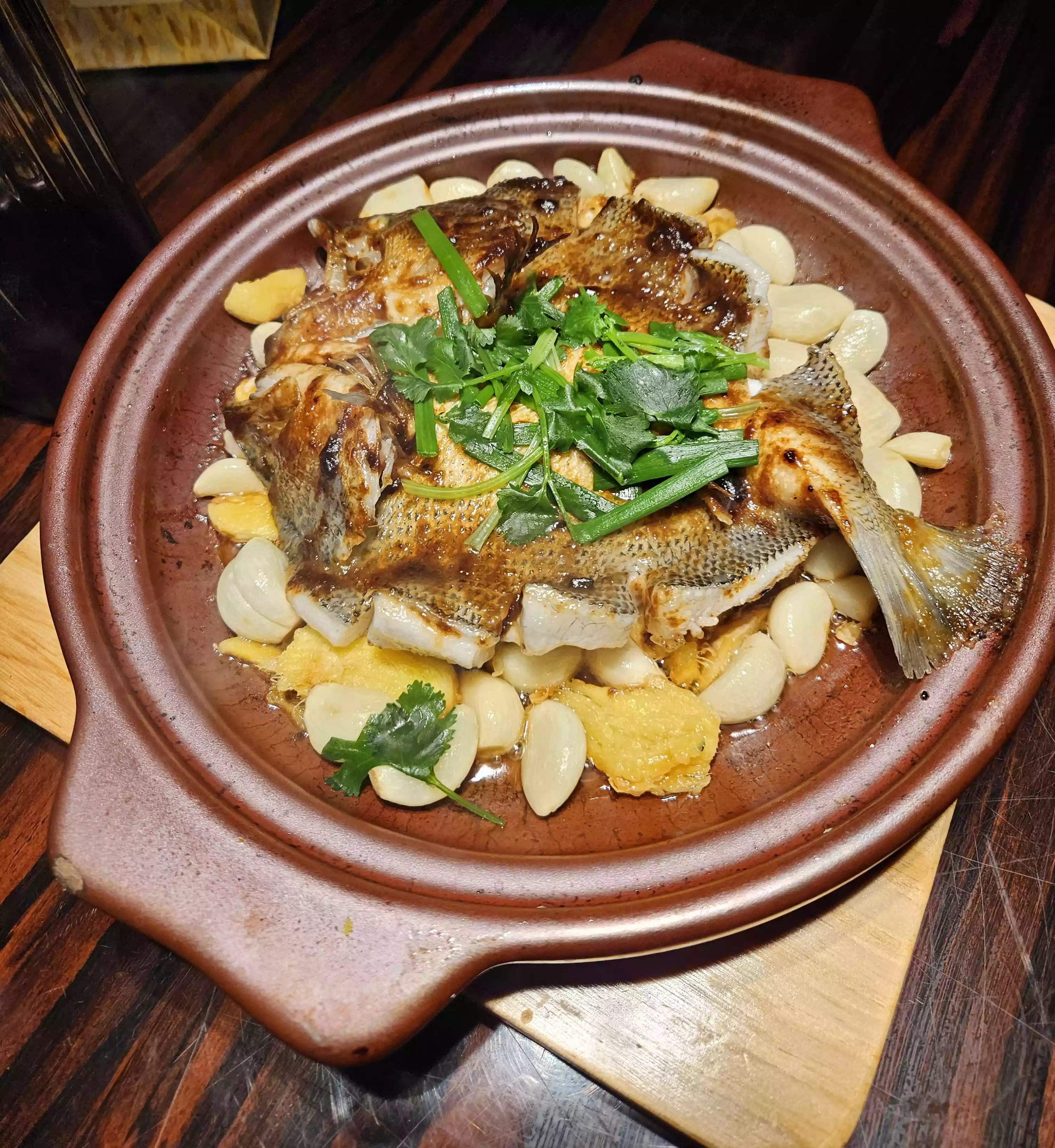 热菜·豆豉酱焗淡水嘉州鲈鱼